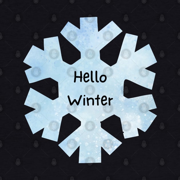 Hello Winter Snowflake by Pearlie Jane Creations